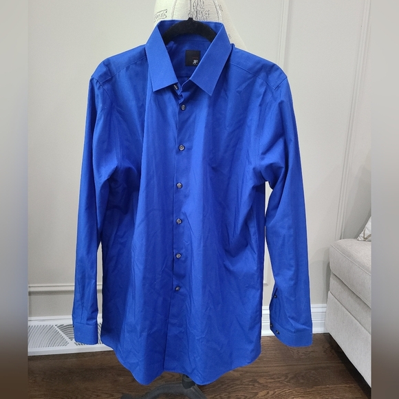 jf j.ferrar Other - NWOT J.Ferrar  Men's Blue Dress Shirt Slim Fit Sz.16-16,5 (34-35)